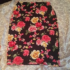 Floral boutique skirt